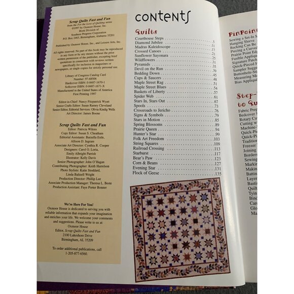 Scrap Quilts Fast and Fun Book by Oxmoor House - Picture 2 of 4